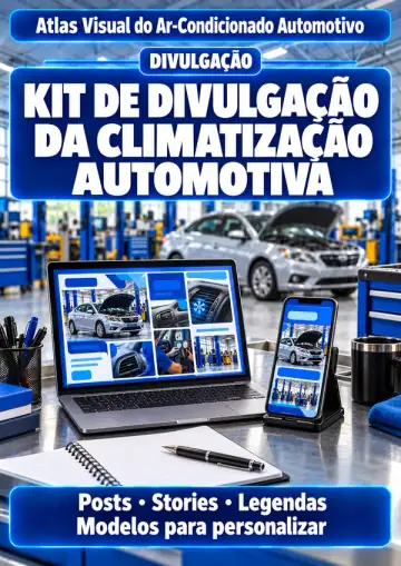 Capa de Kit de Divulgação da Climatização Automotiva